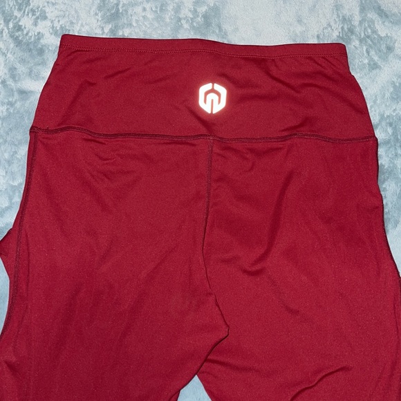 Wine Colored Activewear Pants - Picture 3 of 3